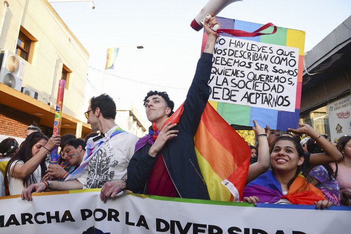 Marcha de la Diversidad en San Carlos, Maldonado (archivo, octubre de 2023). · Foto: Natalia Ayala