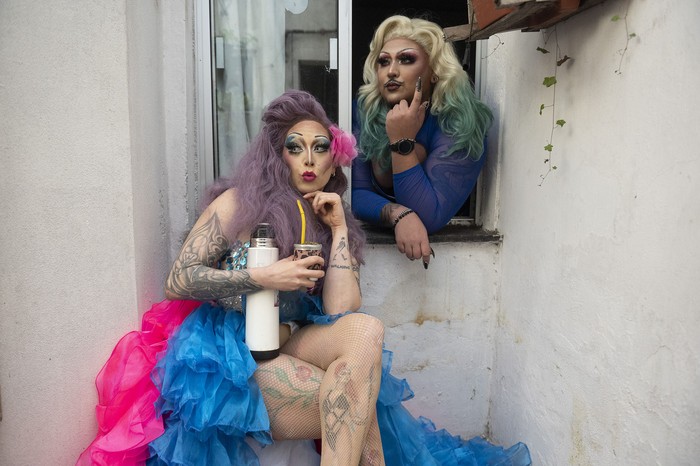 Gaby Garbo y Pady Jeff, drag queens. · Foto: Alessandro Maradei