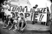 Movilización por Fanapel, el viernes, en Juan Lacaze. Foto: Pablo Cribari