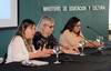 Ana Sosa Cedrani, Rosita Ángelo y Ana Olivera, en la presentación de la publicación de experiencias exitosas del trabajo en conjunto del Ministerio de Educación (MEC) y el Consejo de Educación Secundaria (CES). Foto: MEC Ana Sosa Cedrani, Rosita Ángelo y Ana Olivera, en la presentación de la publicación de experiencias exitosas del trabajo en conjunto del Ministerio de Educación (MEC) y el Consejo de Educación Secundaria (CES). Foto: MEC