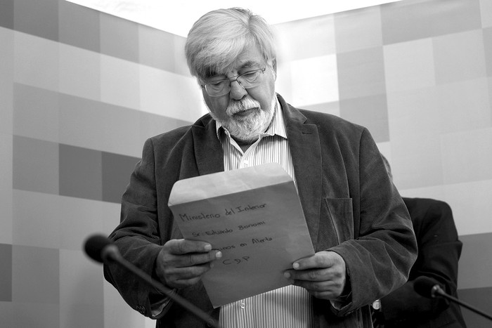 Eduardo Bonomi, hoy, previo al Consejo de Ministros. Foto: Pablo Vignali · Foto: Pablo Vignali