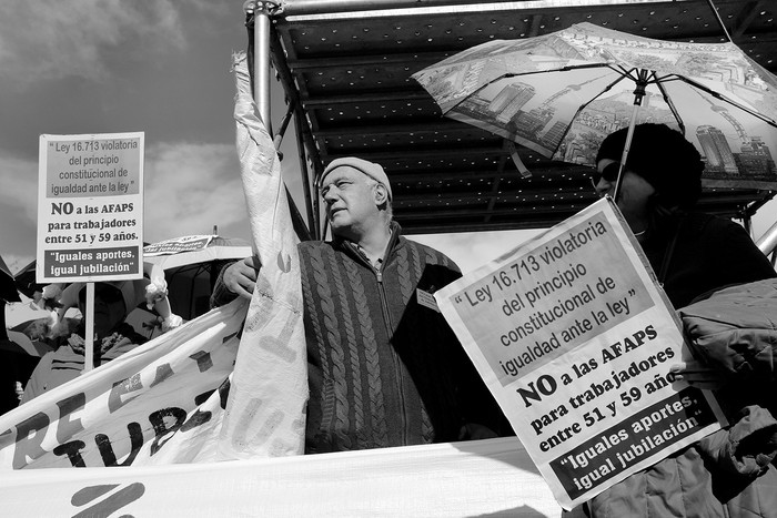 Acto en Plaza 1° de Mayo. Foto: Pablo Vignali (archivo, mayo de 2016)