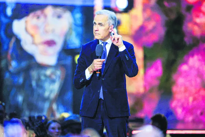 Mark Carney, el 29 de marzo, en Ontario, Canadá. · Foto: Cindy Ord, Getty Images, AFP