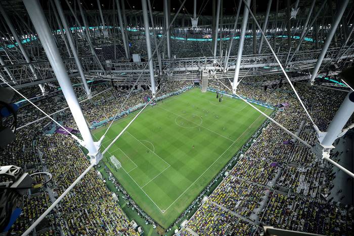 Estadio Lusail, durante el partido entre Brasil y Camerún, el 2 de diciembre, en Qatar. · Foto: Giuseppe Cacace, AFP