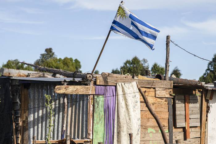 Asentamiento San Miguel, en Montevideo (archivo, noviembre de 2022). · Foto: Ernesto Ryan