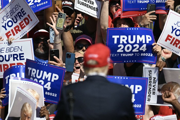 Donald Trump, durante un acto en Virginia, el 28 de junio. · Foto: Jim Watson, AFP