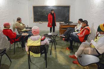 Clases en el Comcar (archivo, setiembre de 2015). · Foto: Iván Franco