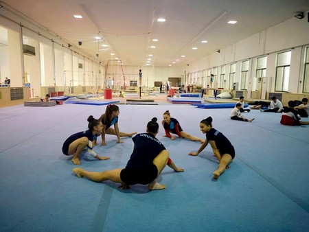 Participantes del programa Entreno y Estudio, en China.
· Foto: s/d de autor Participantes del programa Entreno y Estudio, en China.
· Foto: s/d de autor