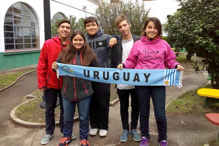 Estudiantes de Mercedes que viajarán a la competencia de robótica FIRST Global, en México.
Estudiantes de Mercedes que viajarán a la competencia de robótica FIRST Global, en México.