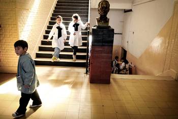 Escuela Nº 9 de La Teja (archivo, abril de 2017). · Foto: Javier Calvelo, adhocFOTOS