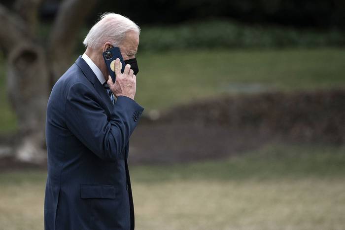 Joe Biden, este jueves, en la Casa Blanca, en Washington. · Foto: Jim Watson, AFP