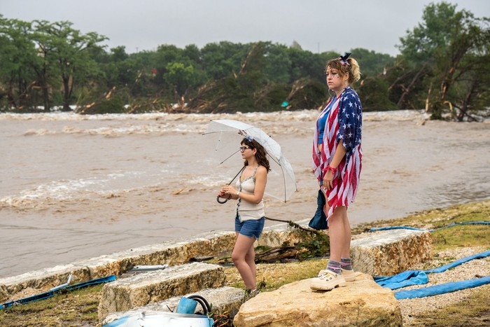 Inundación del río Guadalupe, el 4 de julio, en Kerrville, Texas.
Foto: Eric Vryn, Getty Images, AFP.
