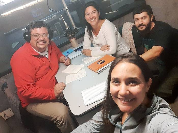Horacio Camandulle, Karina Faĺla, Esteban Coutiño y Sophie Talboteir.  · Foto: Difusión