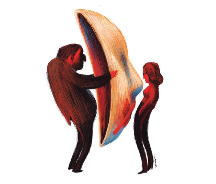 Foto principal del artículo 'El caso Kosak en seis fronteras' · Ilustración: Federico Murro