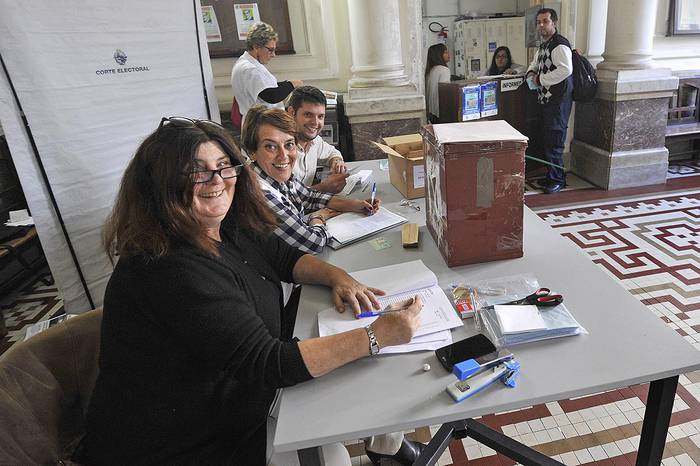 Elecciones universitarias en la Facultad de Medicina, el miércoles. Foto: Federico Gutiérrez