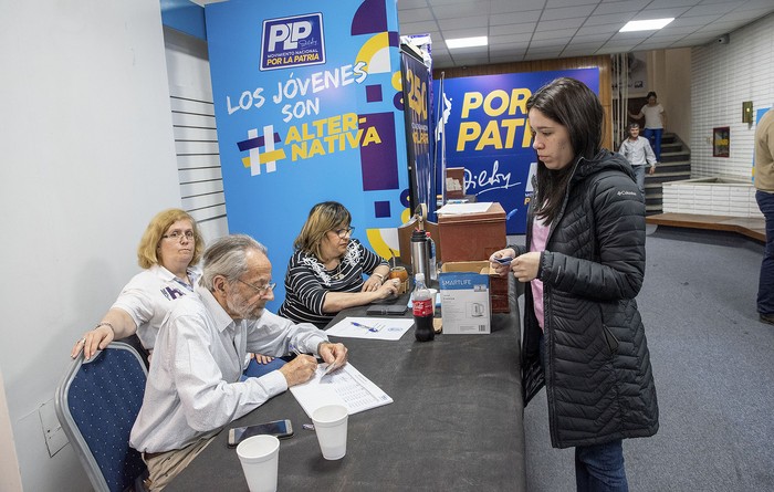 Elecciones de jóvenes del Partido Nacional. · Foto: Martín Varela Umpiérrez