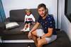 Emiliano Alfaro y su hijo Baltasar.
· Foto: Mariana Greif Emiliano Alfaro y su hijo Baltasar.
· Foto: Mariana Greif