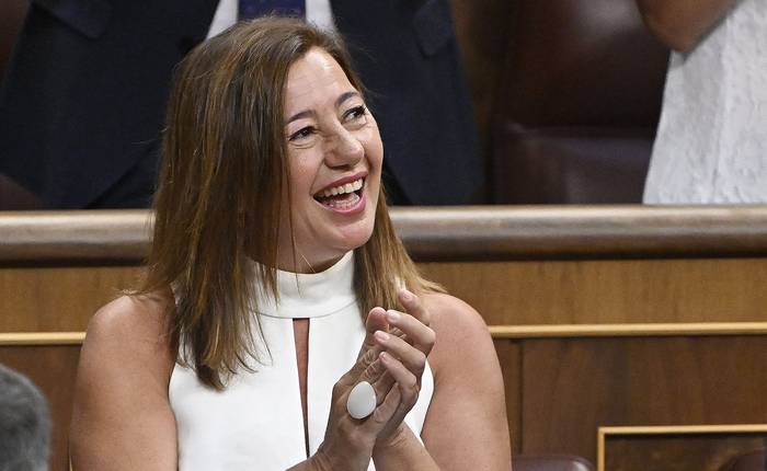 La diputada socialista Francina Armengol durante la sesión constitutiva del Parlamento, en el Congreso de los Diputados en Madrid (17.08.2023). · Foto: Javier Soriano, AFP