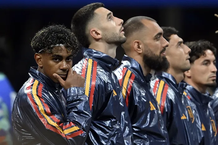 Lamine Yamal, de España, previo al partido ante Cabo Verde, el 15 de junio en Atlanta. · Foto: Roberto Schmidt, AFP