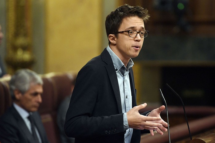 Íñigo Errejón, el 7 de enero de 2020, en Madrid. · Foto: Pierre Philippe Marcou, AFP