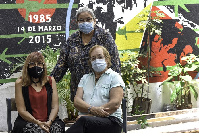 Ana Amorós, Luz Menéndez e Ivonne Klingler (archivo, febrero de 2021). · Foto: Federico Gutiérrez