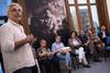 Thiago Rocca, durante la presentación de laexposición Benedetti-Frasconi: la década ascendente, en la fundación Mario Benedetti. · Foto: Pablo Vignali Thiago Rocca, durante la presentación de laexposición Benedetti-Frasconi: la década ascendente, en la fundación Mario Benedetti. · Foto: Pablo Vignali