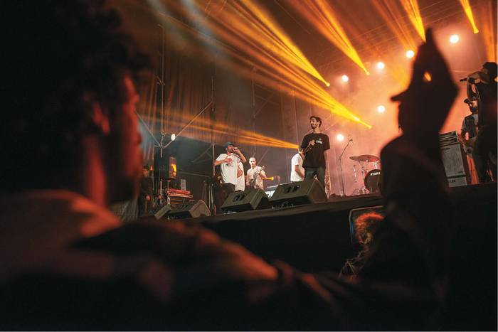 Escenario de hip hop, Montevideo Rock 2018. Foto: Santiago Mazzarovich.