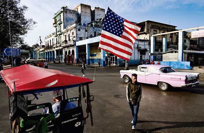 Calle de La Habana, Cuba, el 21de enero. · Foto: Yamil Lage, AFP