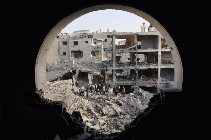 Restos del barrio de Al Zaitoun, en Gaza, el 26 de diciembre de 2024. · Foto: Omar Al-Qattaa, AFP