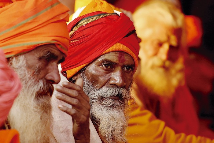 Campamento religioso en Sangam, India, el 31 de enero. · Foto: Sanjay Kanojia, AFP Campamento religioso en Sangam, India, el 31 de enero. · Foto: Sanjay Kanojia, AFP