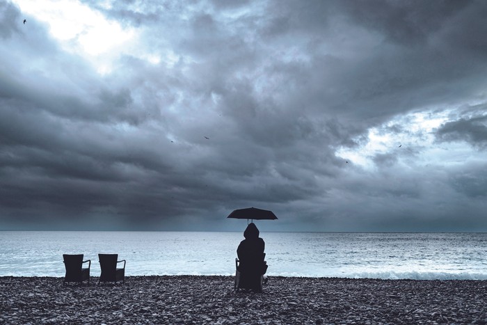 Vista del mar Mediterráneo en Niza, sur de Francia, el 1º de mayo. · Foto: Valéry Hache / AFP