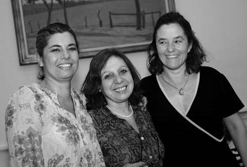 Adriana Peña, Ana Olivera y Patricia Ayala durante el Congreso de Intendentes en la Intendencia de Montevideo. (archivo, enero de 2012) · Foto: Nicolás Celaya