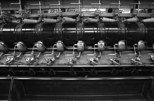 Máquina hiladora en la planta de Dancotex. (archivo, octubre de 2010) · Foto: Victoria Rodríguez