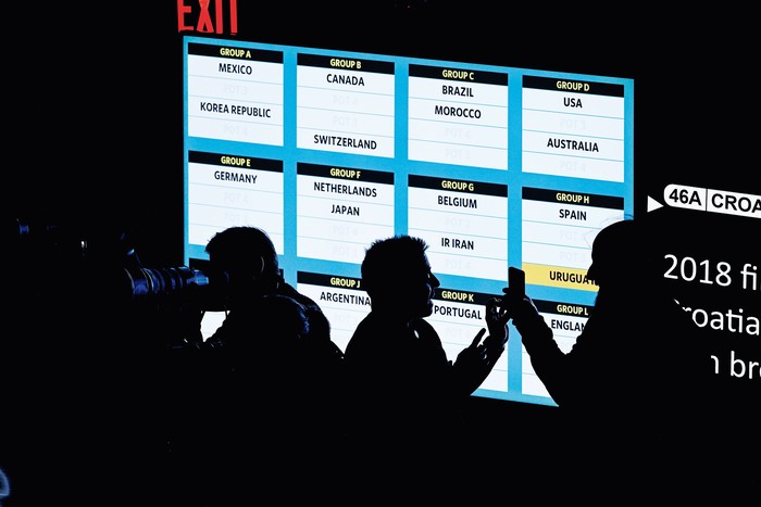 Durante el sorteo del Mundial de Fútbol 2026, en Washington D. C., el 5 de diciembre de 2025. · Foto: Brendan Smialowski, AFP