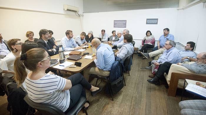 Reunión del grupo 15 mantenida en la Dinatra (archivo, noviembre de 2018). · Foto: Federico Gutiérrez