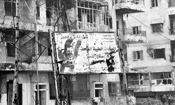 Barrio Bustan al Qasr, de Alepo, luego de ser recuperado por el Ejército sirio. Foto: George Ourfalian, Afp