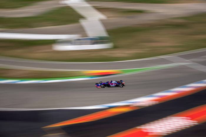  Daniil Kvyat, hoy, en el circuito de carrera de Hockenheim, en Alemania. 

 · Foto:  Andrej Isakovic