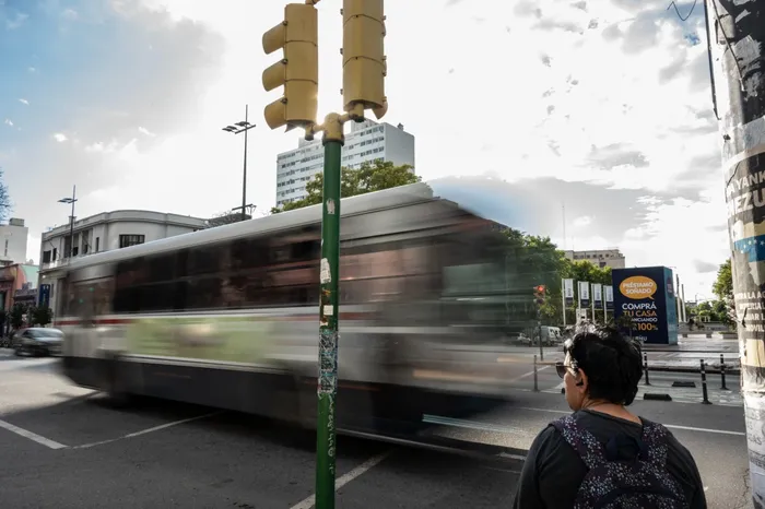 Centro de Montevideo, el 23 de marzo. · Foto: Inés Guimaraens