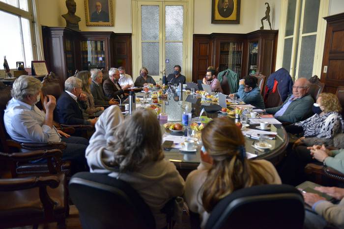 Sesión del Consejo en la Facultad de Medicina, este miércoles. · Foto: Alessandro Maradei