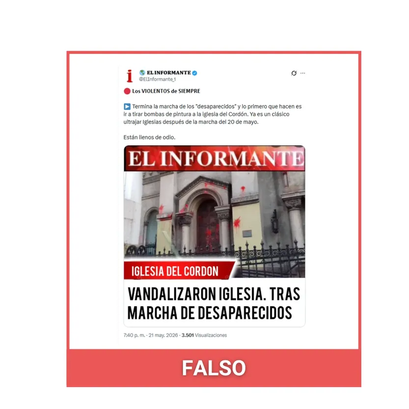 falsa iglesia marcha