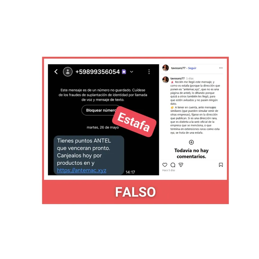 falso antel estafas
