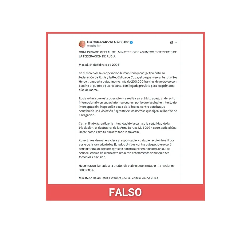 falso comunicado cuba