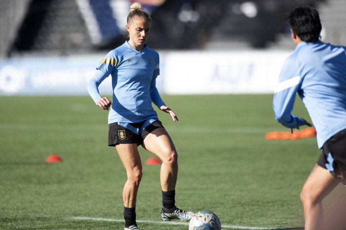 Alaides Paz, de Uruguay, en el estadio Centenario (archivo, mayo de 2024). · Foto: Alessandro Maradei