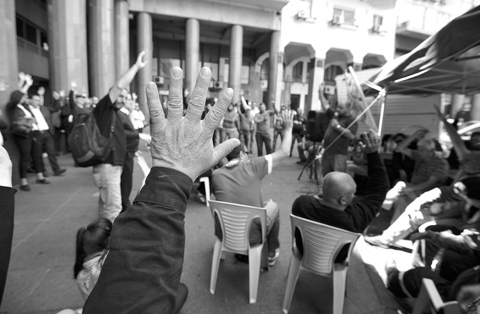 Asamblea de trabajadores del gas. Foto: Federico Gutiérrez