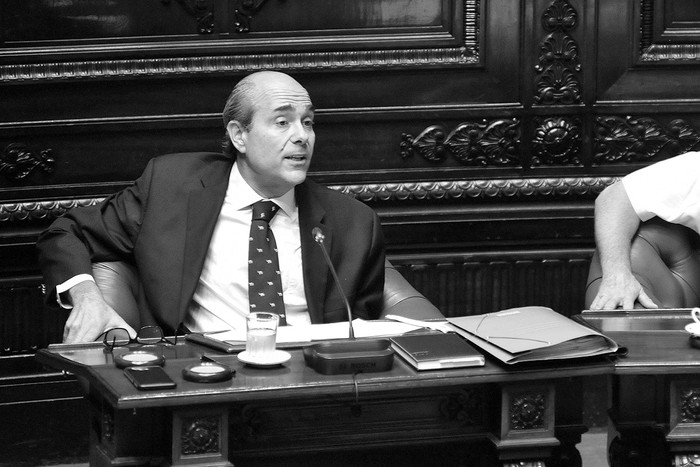 Pablo Abdala, hoy, en la Cámara de diputados. Foto: Federico Gutiérrez