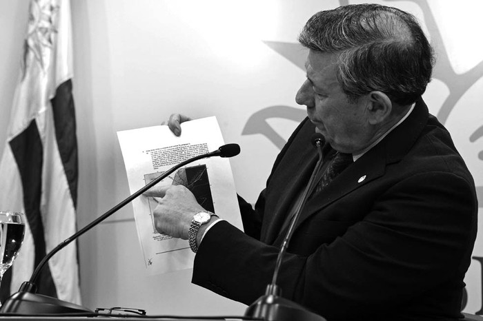 Rodolfo Nin Novoa al finalizar el consejo de ministros / Foto: Walter Paciello,  SCI Presidencia