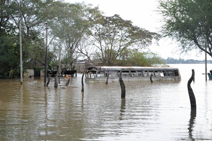 Inundaciones en Bella Unión (archivo, junio de 2017). · Foto: Presidencia, s/d de autor
