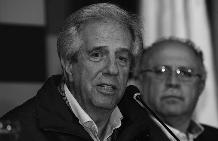 Tabaré Vázquez en Fray Bentos. Foto: presidencia.