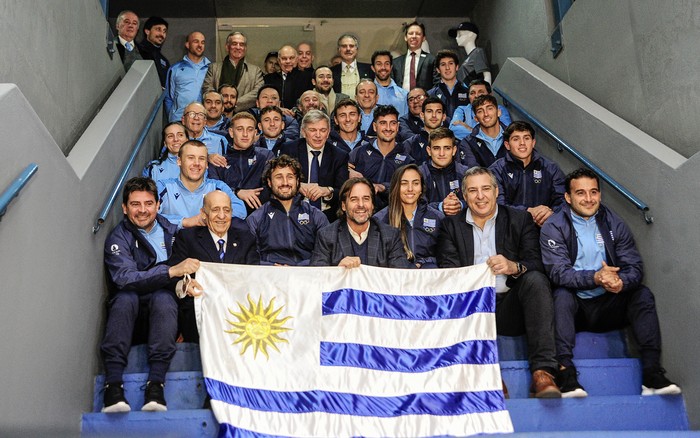 Delegación uruguaya que participará de los Juegos Olímpicos. Foto: Martín Valente Cardinal, Presidencia