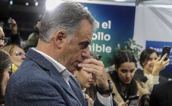 El presidente Yamandú Orsi, en la Expo Uruguay Sostenible. · Foto: Federico Rodriguez, Presidencia de la República
